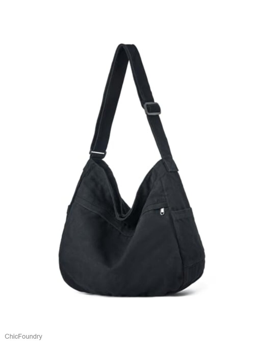 Large Canvas Hobo Crossbody Messenger Tote Bag for Travel Work Shopping
